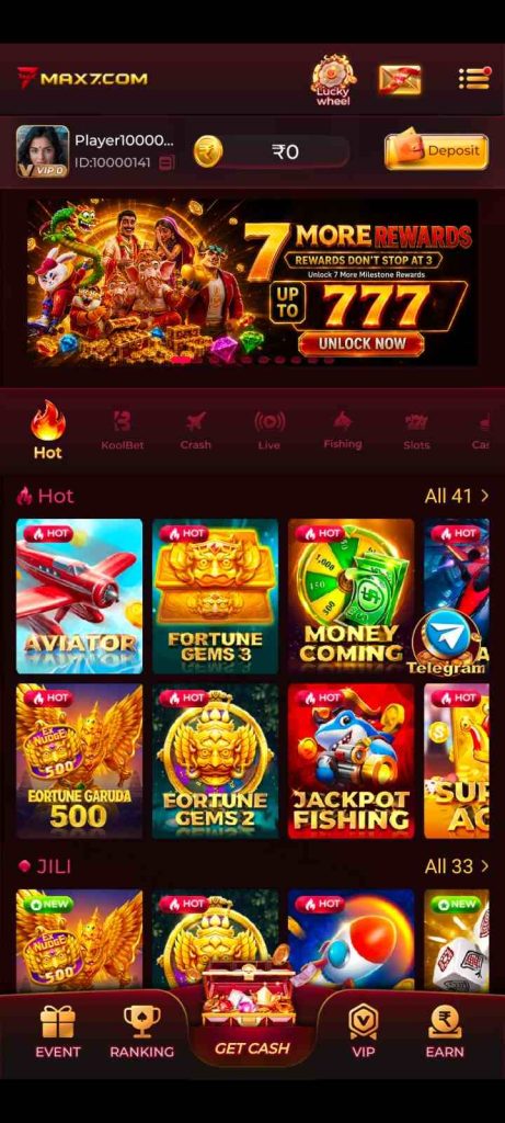 MAX7 Game App